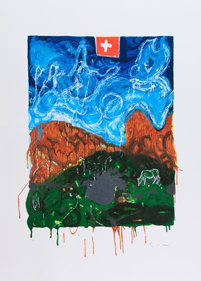 Senza titolo - Serigrafia materica su carta