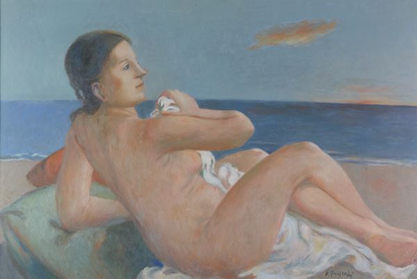 Giuseppe Manfredi - Nudo sulla spiaggia
