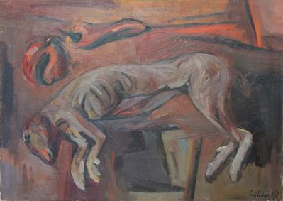 Senza titolo, olio su tela, 1967