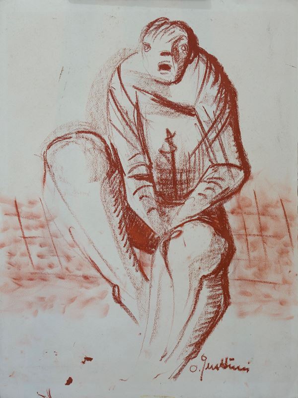 Oreste Quattrini - Figura di uomo