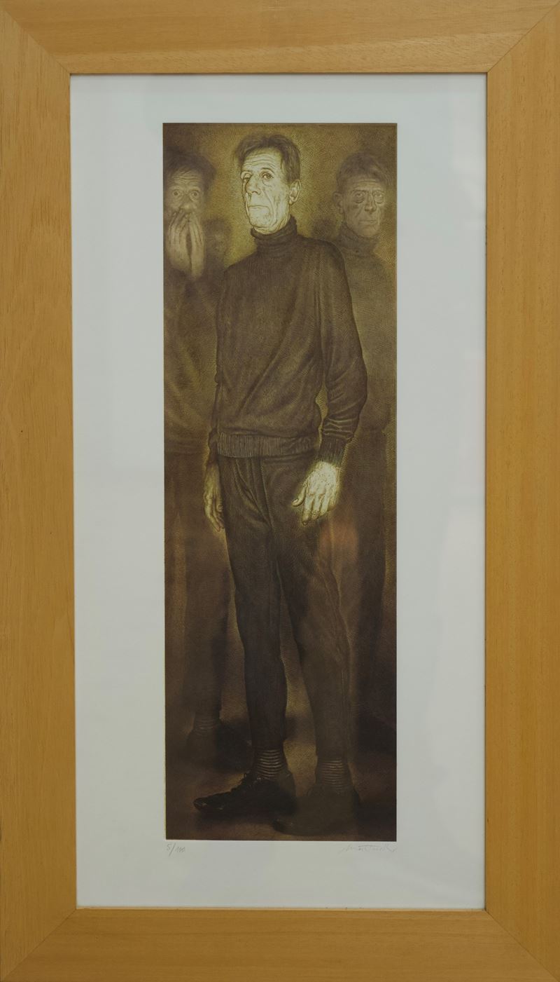 Andrea Martinelli - Figure - Serigrafia su cartoncino
