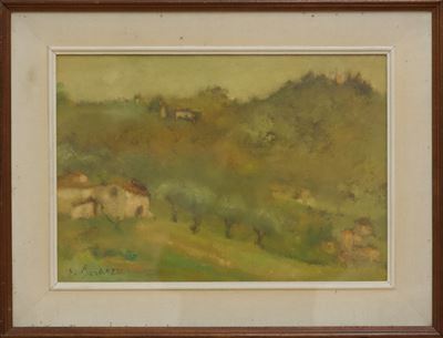 Paesaggio, olio su tela
