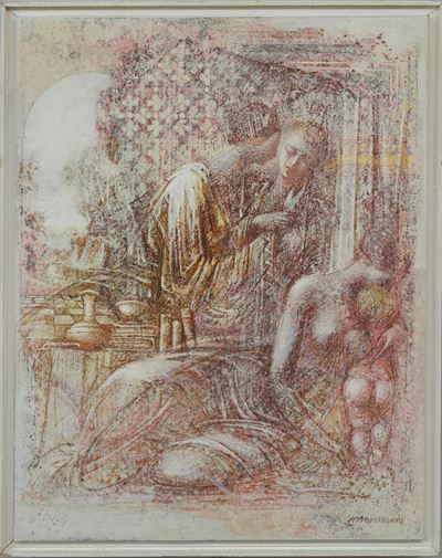 Figure - Tecnica mista su tavola