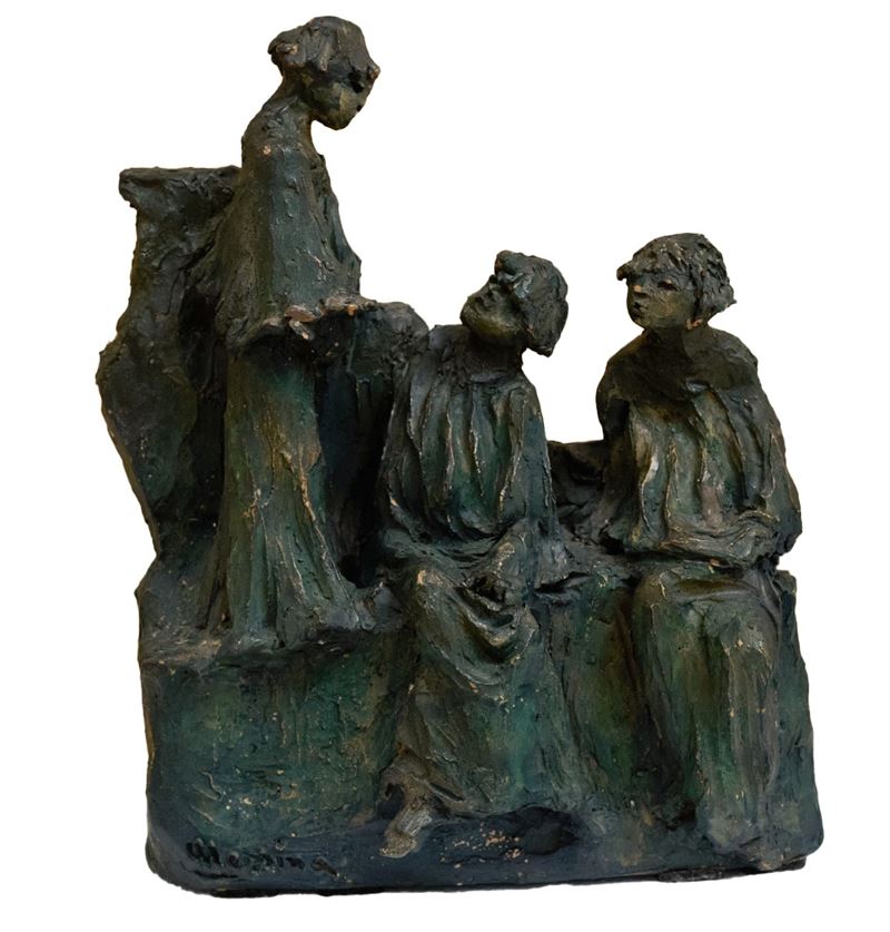 Francesco Messina - Scultura in terracotta colorata