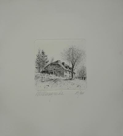 Casa di campagna, acquaforte