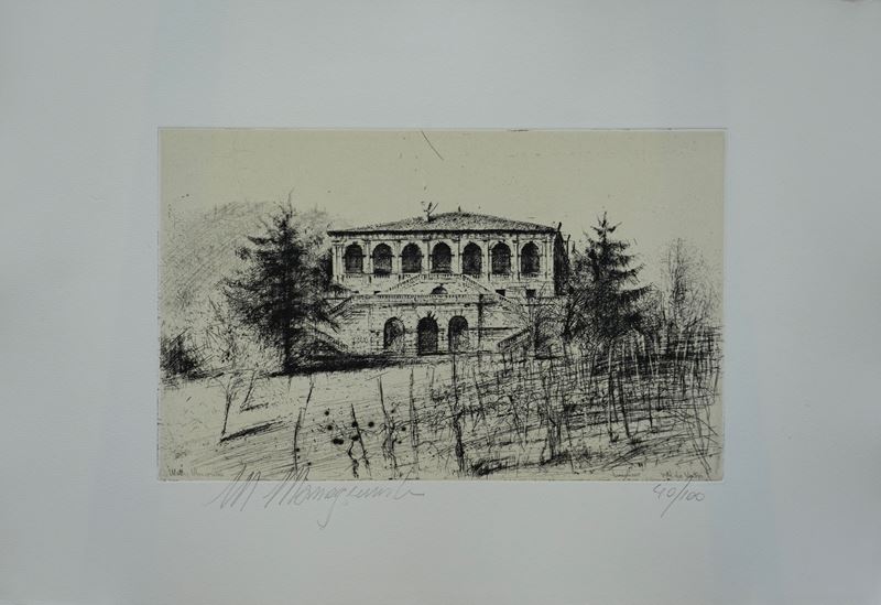 Matteo Massagrande - Villa dei vescovi - Lunigliano, acquaforte e acquatinta
