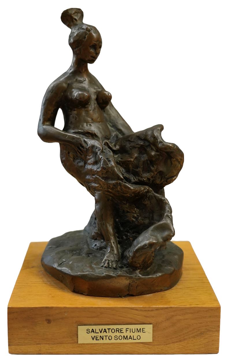 Salvatore Fiume - Vento Somalo, scultura in bronzo
