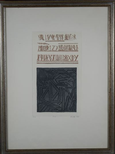 Senza titolo (Acquaforte e acquatinta, 1968)