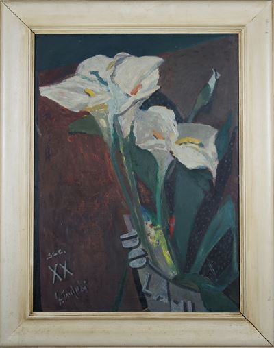 XX secolo, olio su cartone