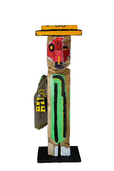 Gio' o Doll, tecnica mista su legno