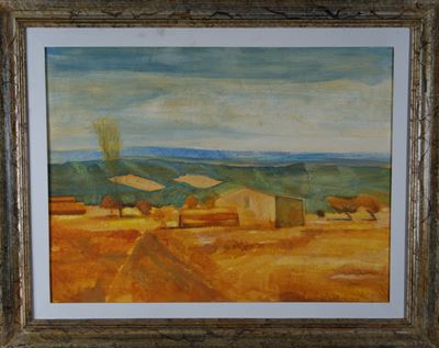 Campagna toscana, olio su tavola