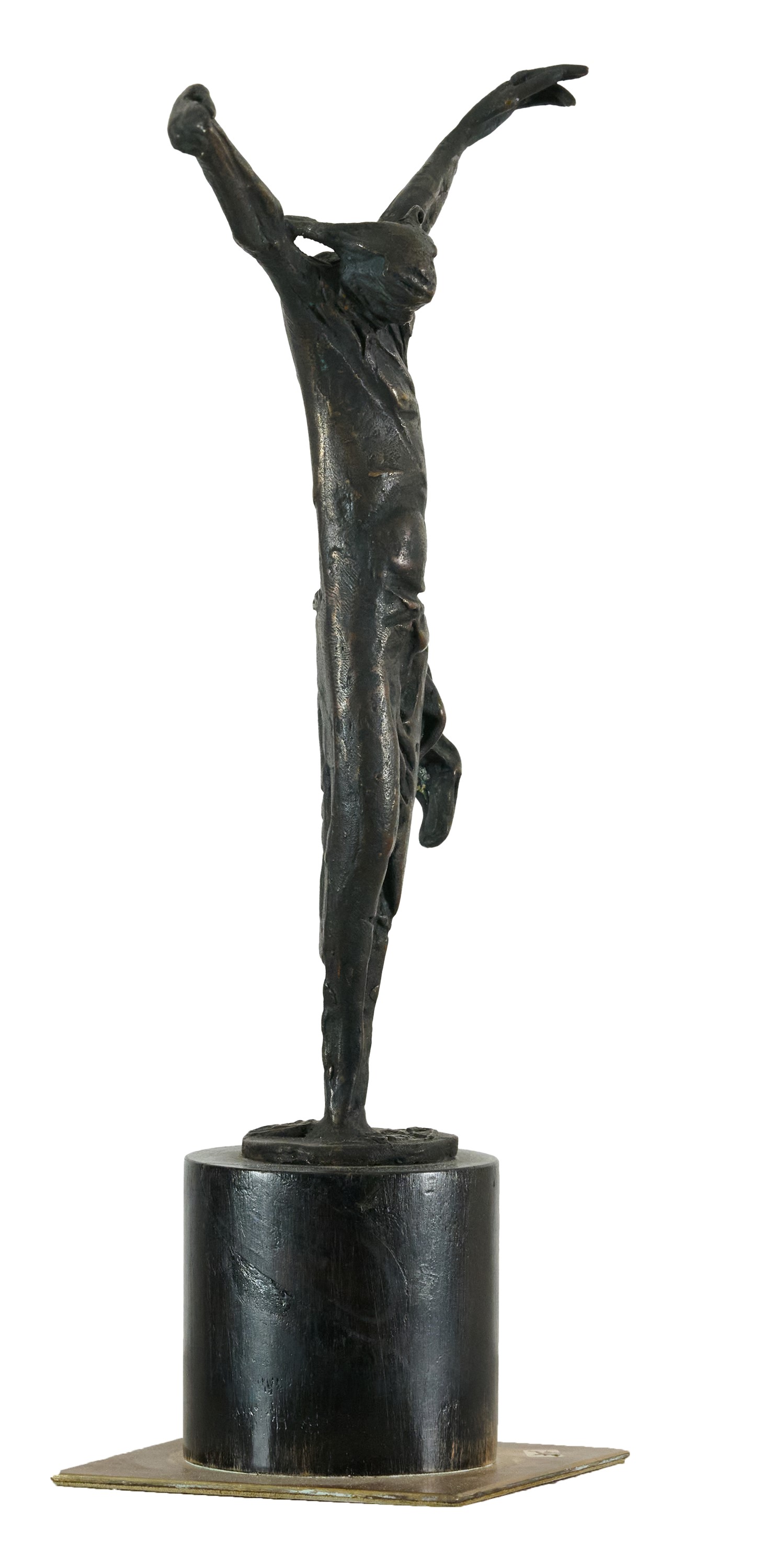 Iorio Vivarelli - Cristo Redentore in bronzo su base di ottone