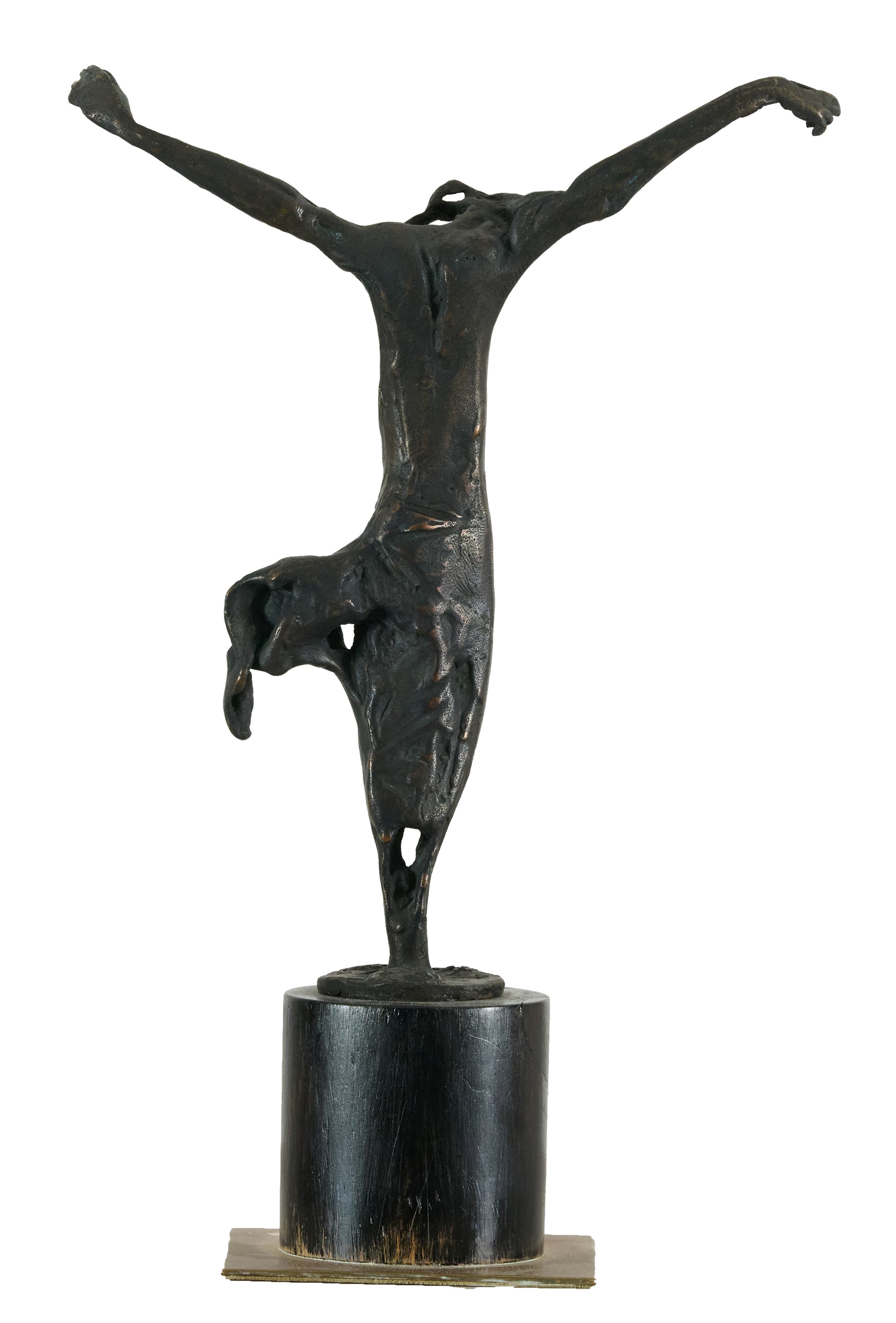 Iorio Vivarelli - Cristo Redentore in bronzo su base di ottone