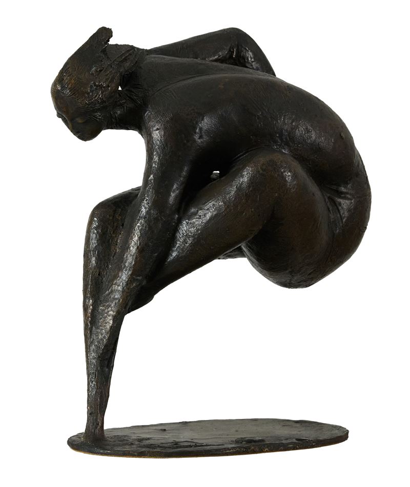 Iorio Vivarelli - Figura (frammento), scultura in bronzo