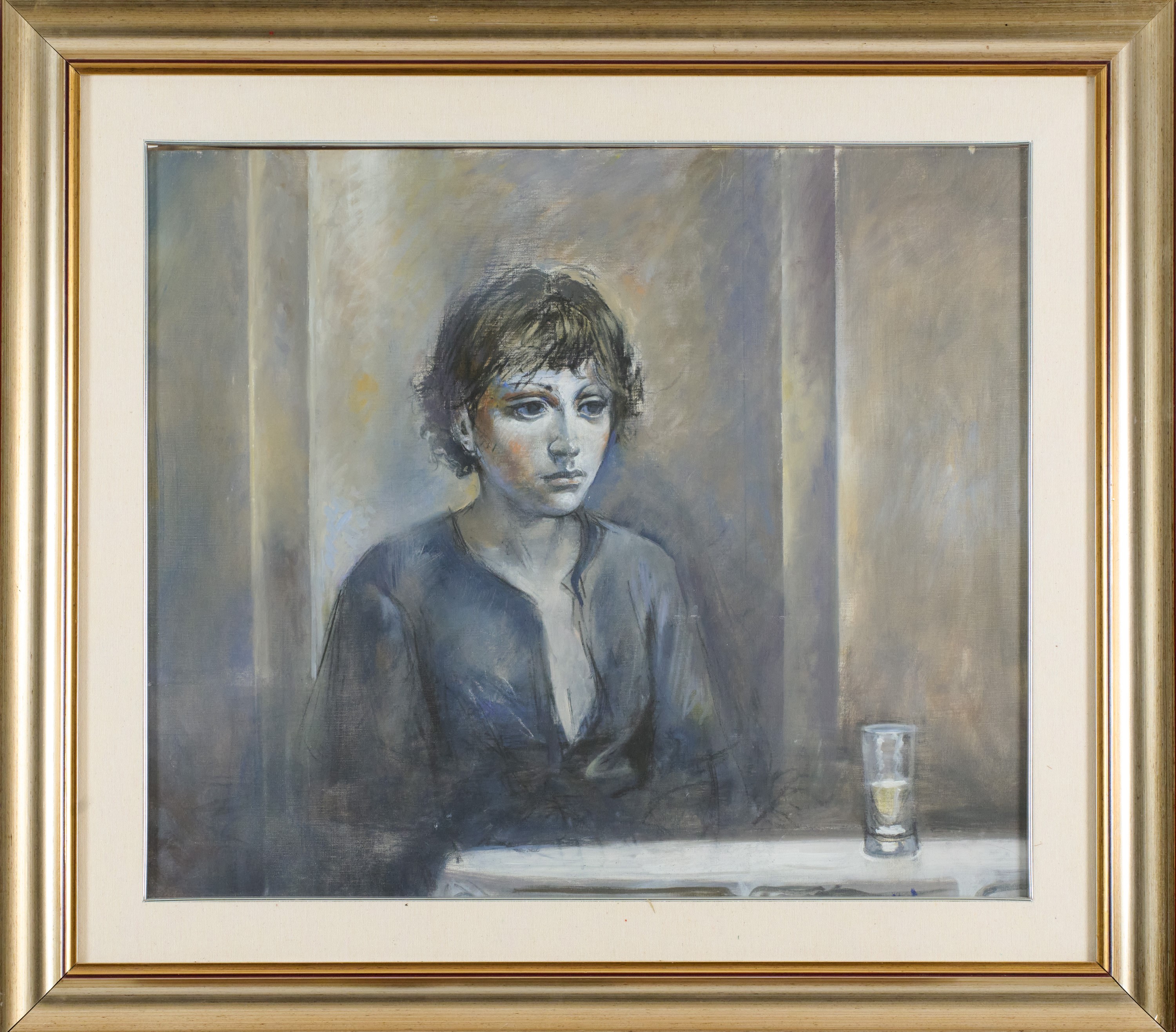 Alberto Sughi - Ragazza col bicchiere