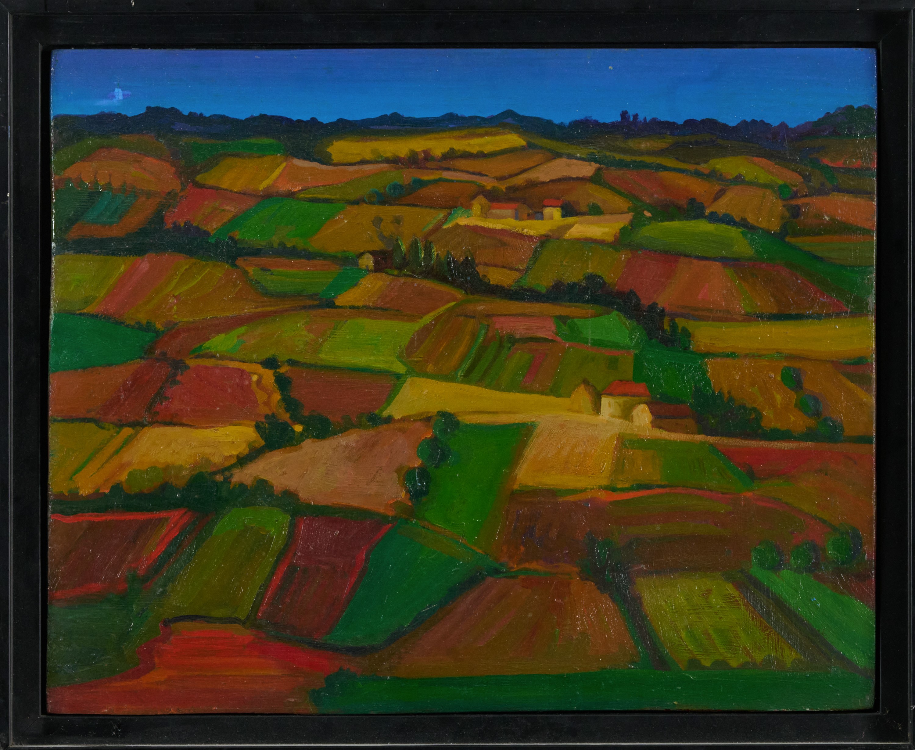Vincenzo Balsamo - Paesaggio Laziale, olio su tavola