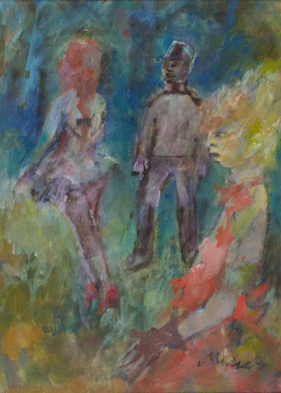 Libera uscita, olio su tavola (1979)