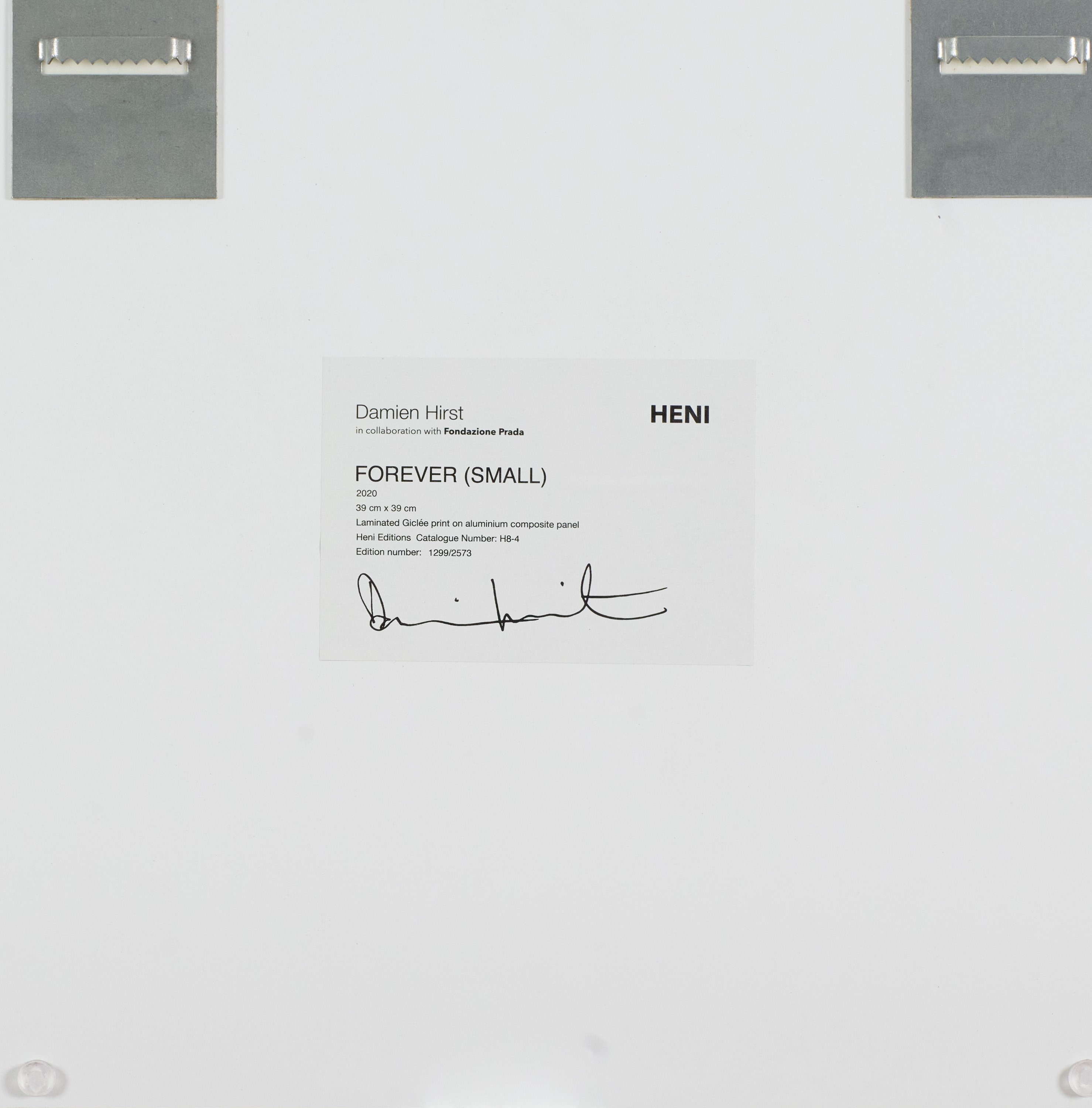 Damien Hirst - Forever (Small), stampa digitale Giclèe su pannello di alluminio