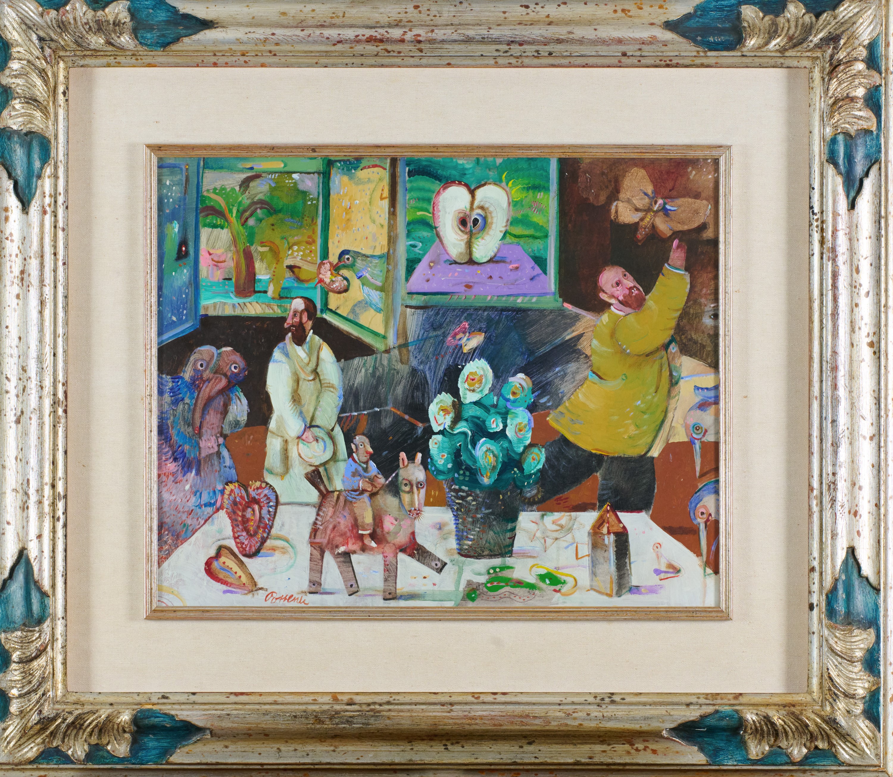 Antonio Possenti - Senza titolo, olio su tavola (1989)