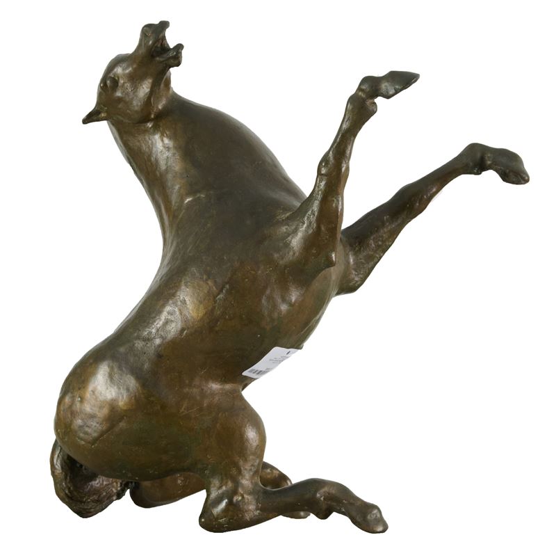 Aligi Sassu - Cavallino rampante, bronzo (1954)