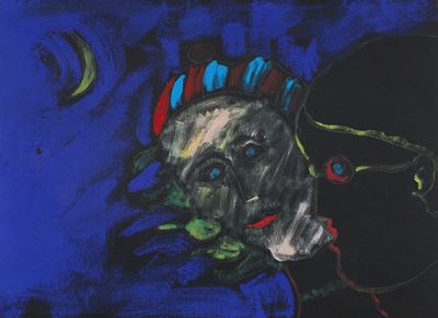 Il professore e la sirena, acrilico su tela (1984)