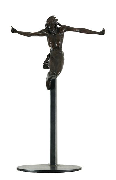 Studio per crocefissione (1963) in bronzo