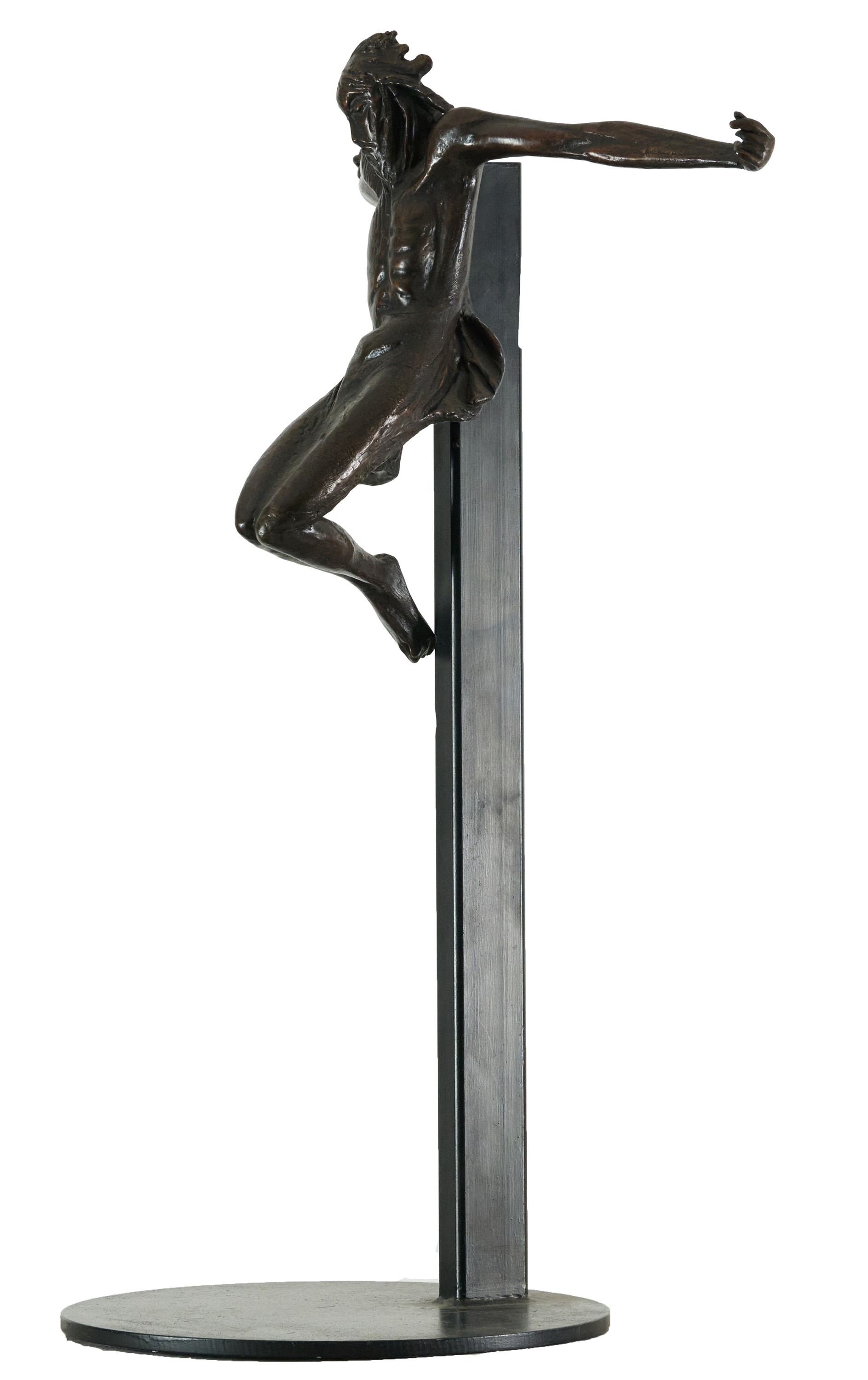 Iorio Vivarelli - Studio per crocefissione (1963) in bronzo
