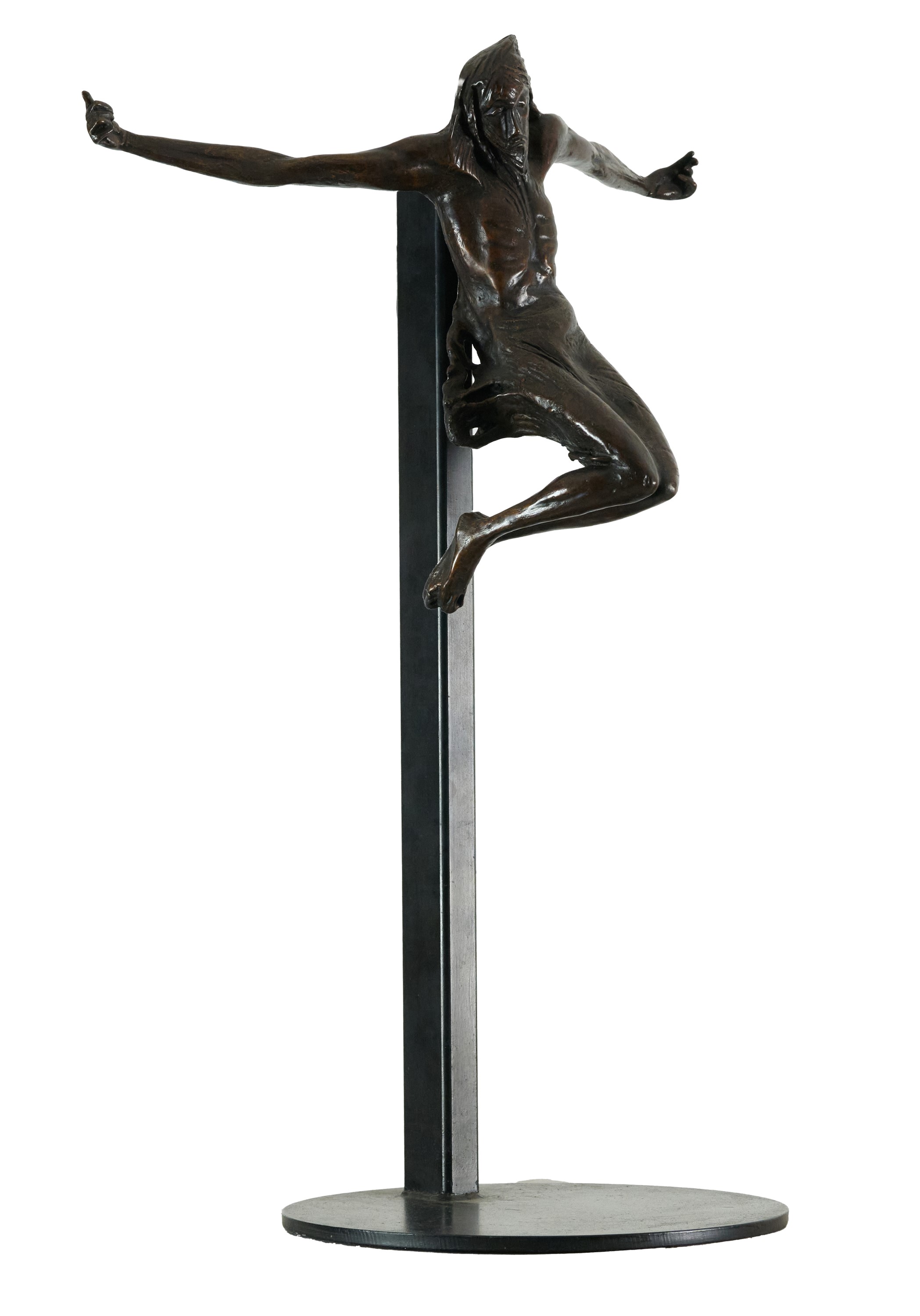 Iorio Vivarelli - Studio per crocefissione (1963) in bronzo