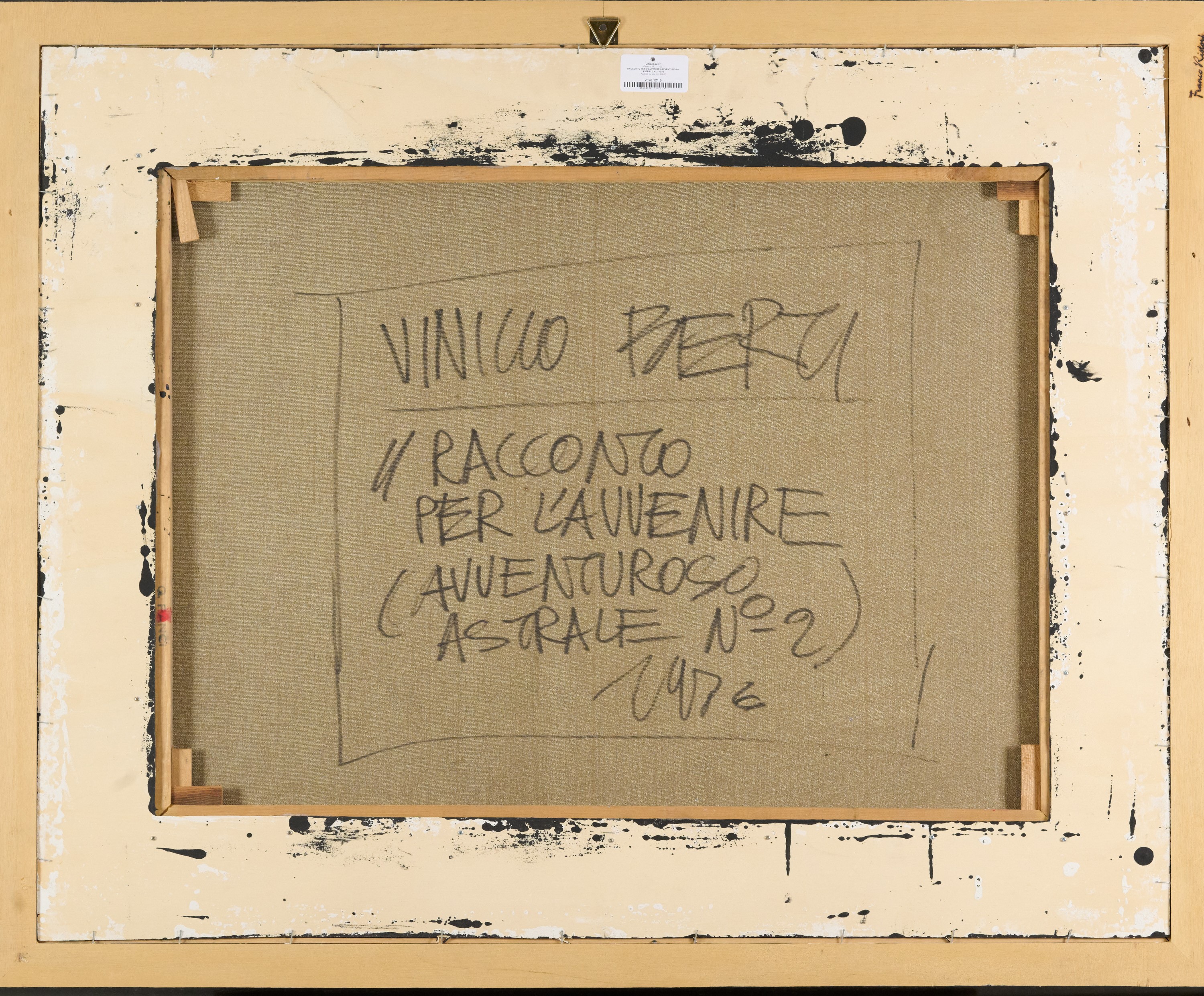 Vinicio Berti - Racconto per l’avvenire (Avventuroso Astrale n. 2), acrilico su tela