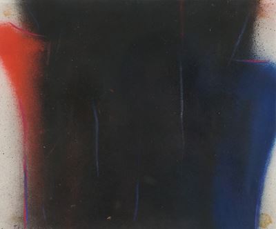Senza titolo (tecnica mista su carta, 1971)