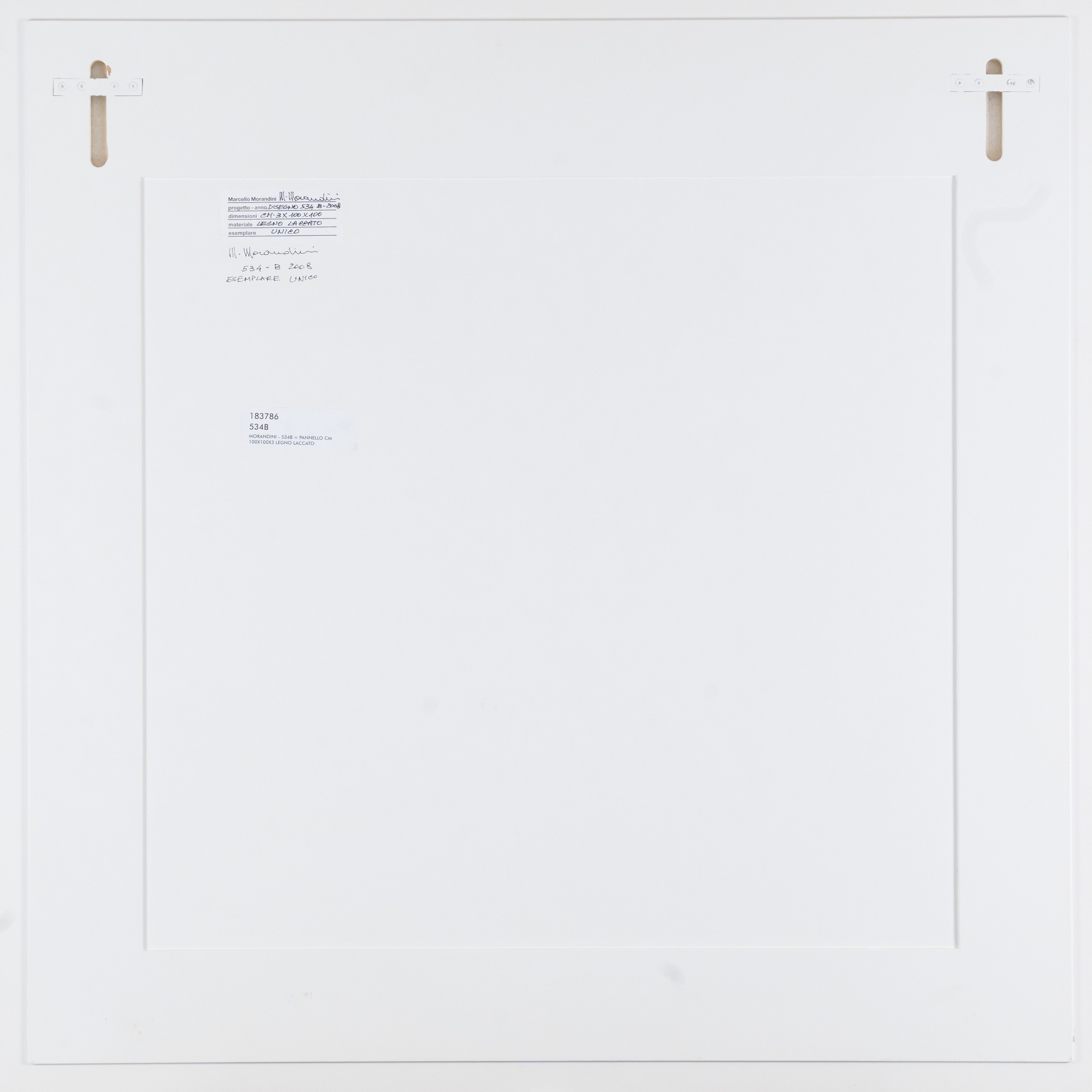 Marcello Morandini - Disegno 534B, legno laccato (2008)