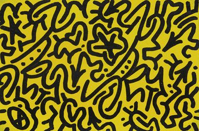 Tags on yellow