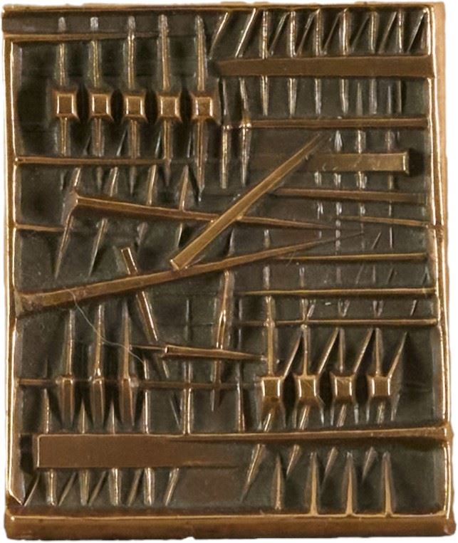 Arnaldo Pomodoro - Medaglia per Tecno S.P.A., bronzo