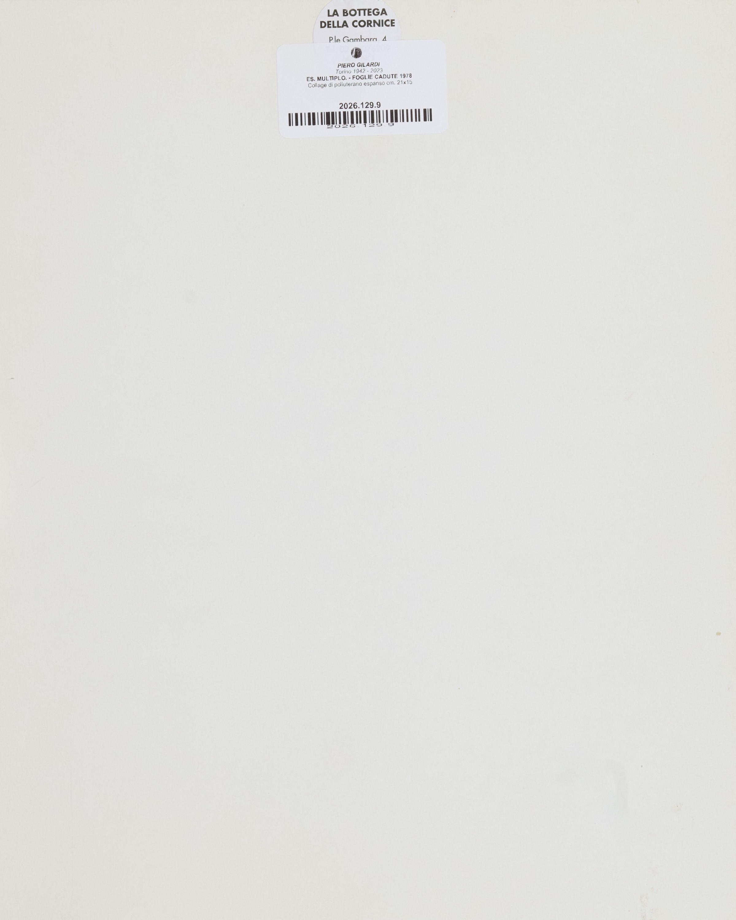Piero Gilardi - Foglie Cadute (collage di poliuterano espanso)