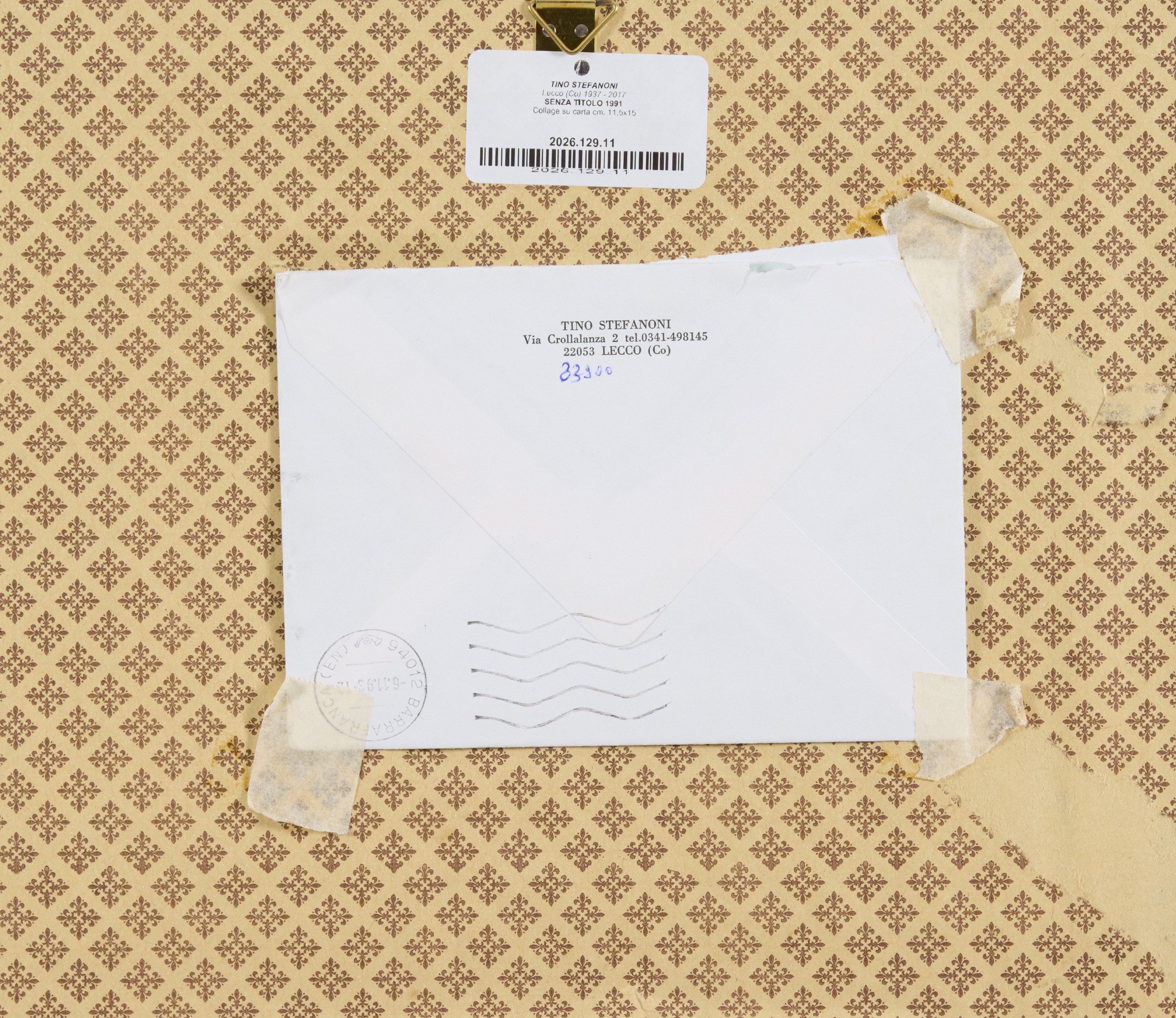 Tino Stefanoni - Senza titolo (collage su carta)