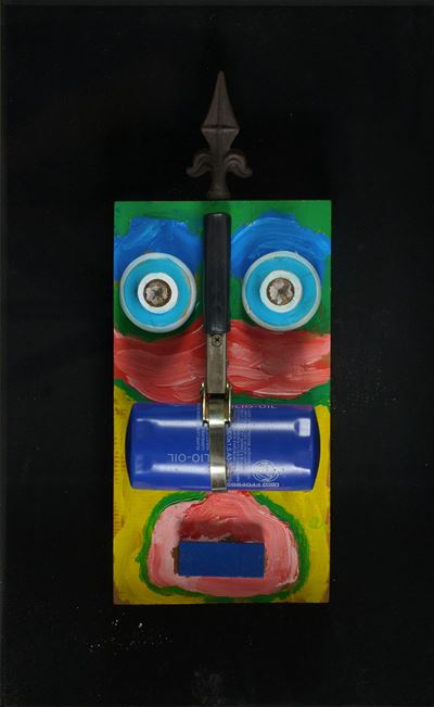 Inigukua. Legni, acrilici e collage, 1993