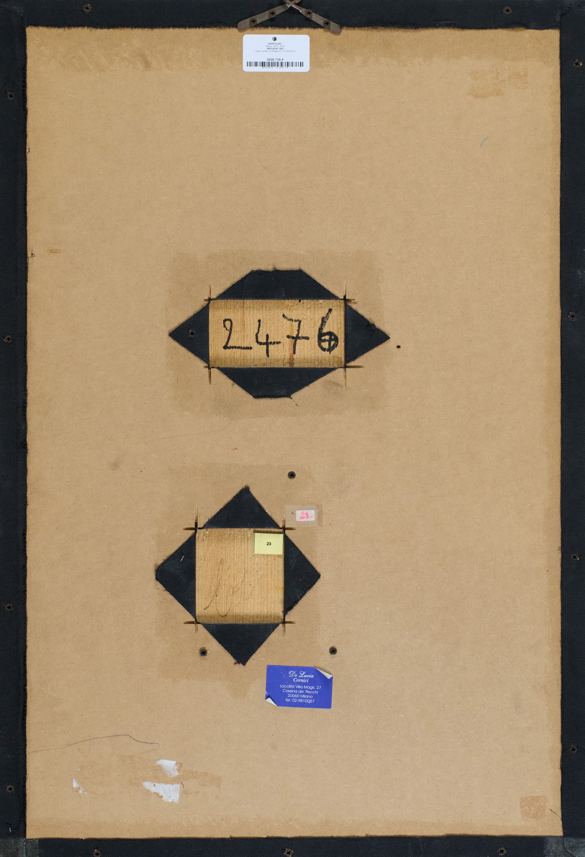 Enrico Baj - Inigukua. Legni, acrilici e collage, 1993
