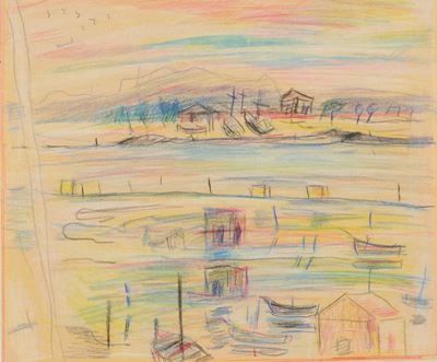 Tunisi (olio? no) — Pastello su carta, 1928