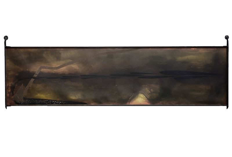 Enzo Cucchi - Sparire I (acquaforte, acquatinta e serigrafia su carta applicata)