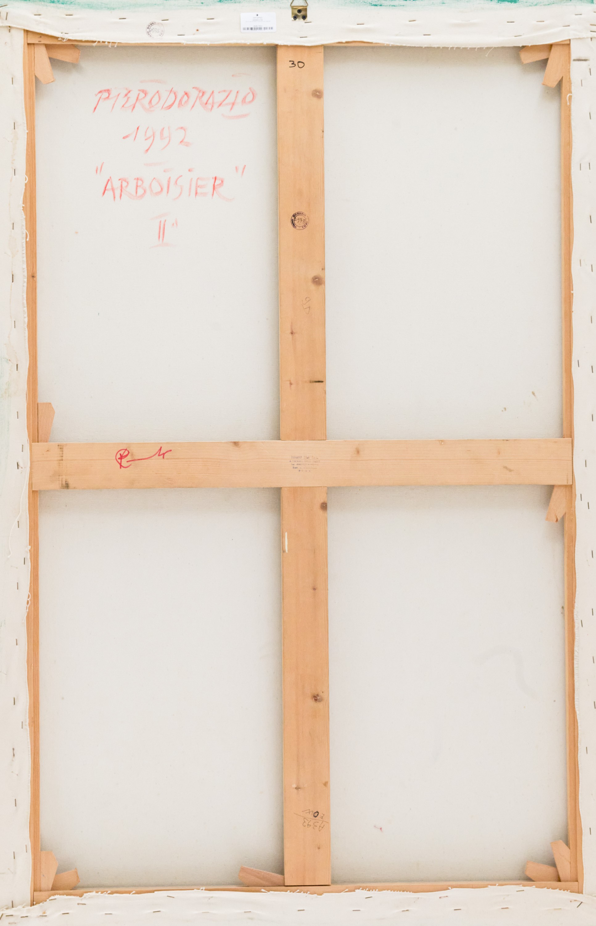 Piero Dorazio - Arboisier II, olio su tela (1992)