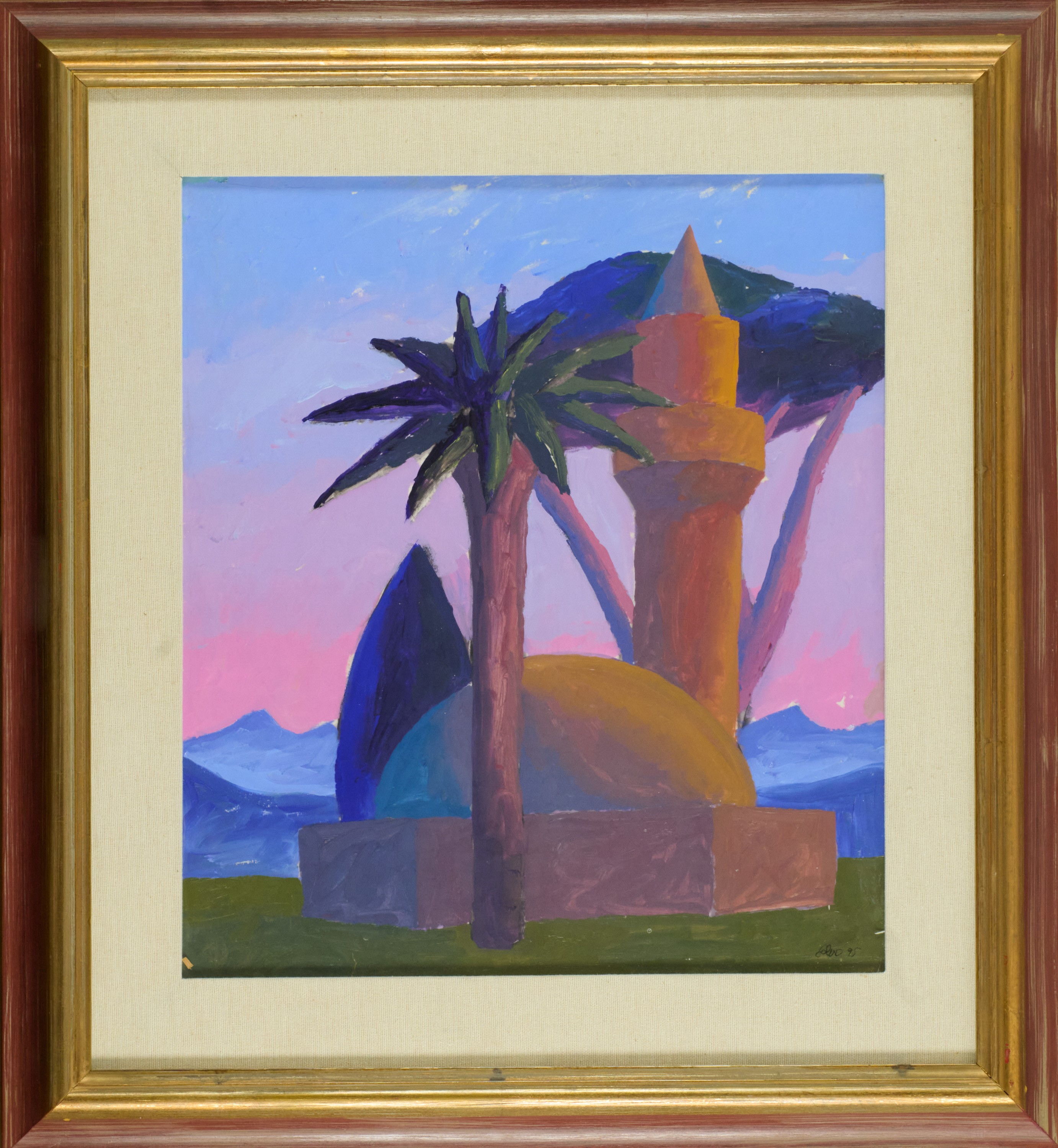 Salvo - Minareto, olio su cartone (1995)