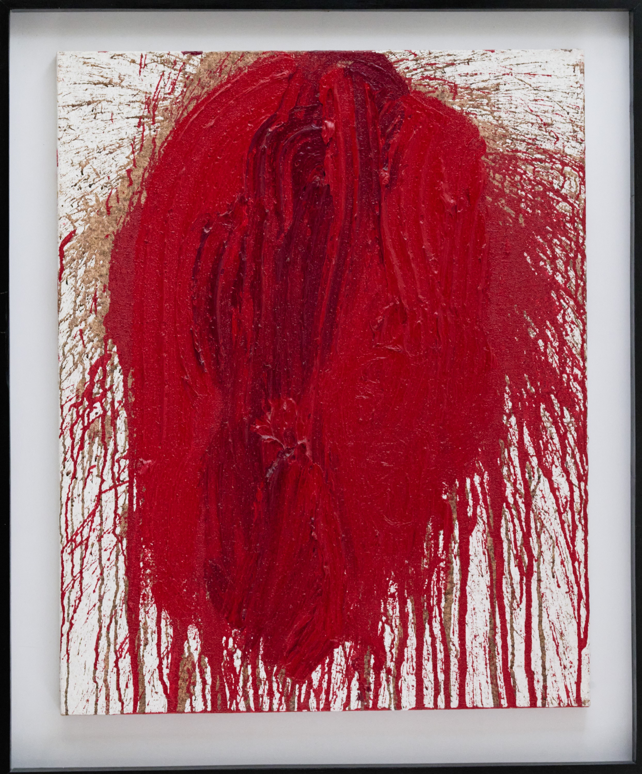 Hermann Nitsch - Senza titolo, tecnica mista su tela (2018)