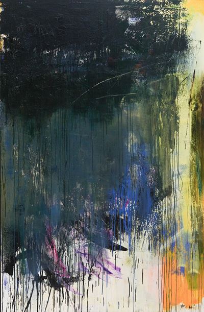 Ai margini il Rio Grande, olio su tela (2000)