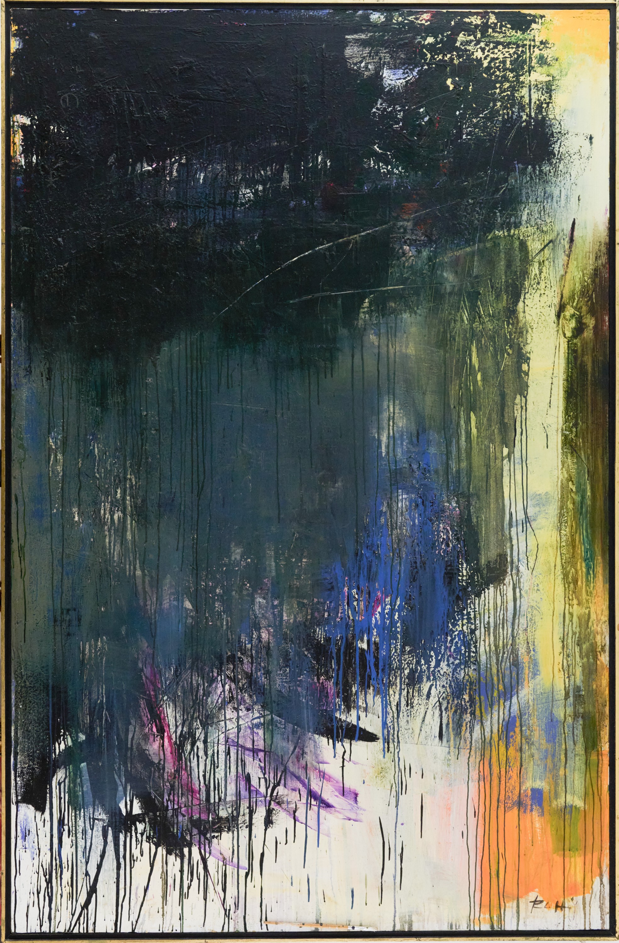 Antonio Pedretti - Ai margini il Rio Grande, olio su tela (2000)