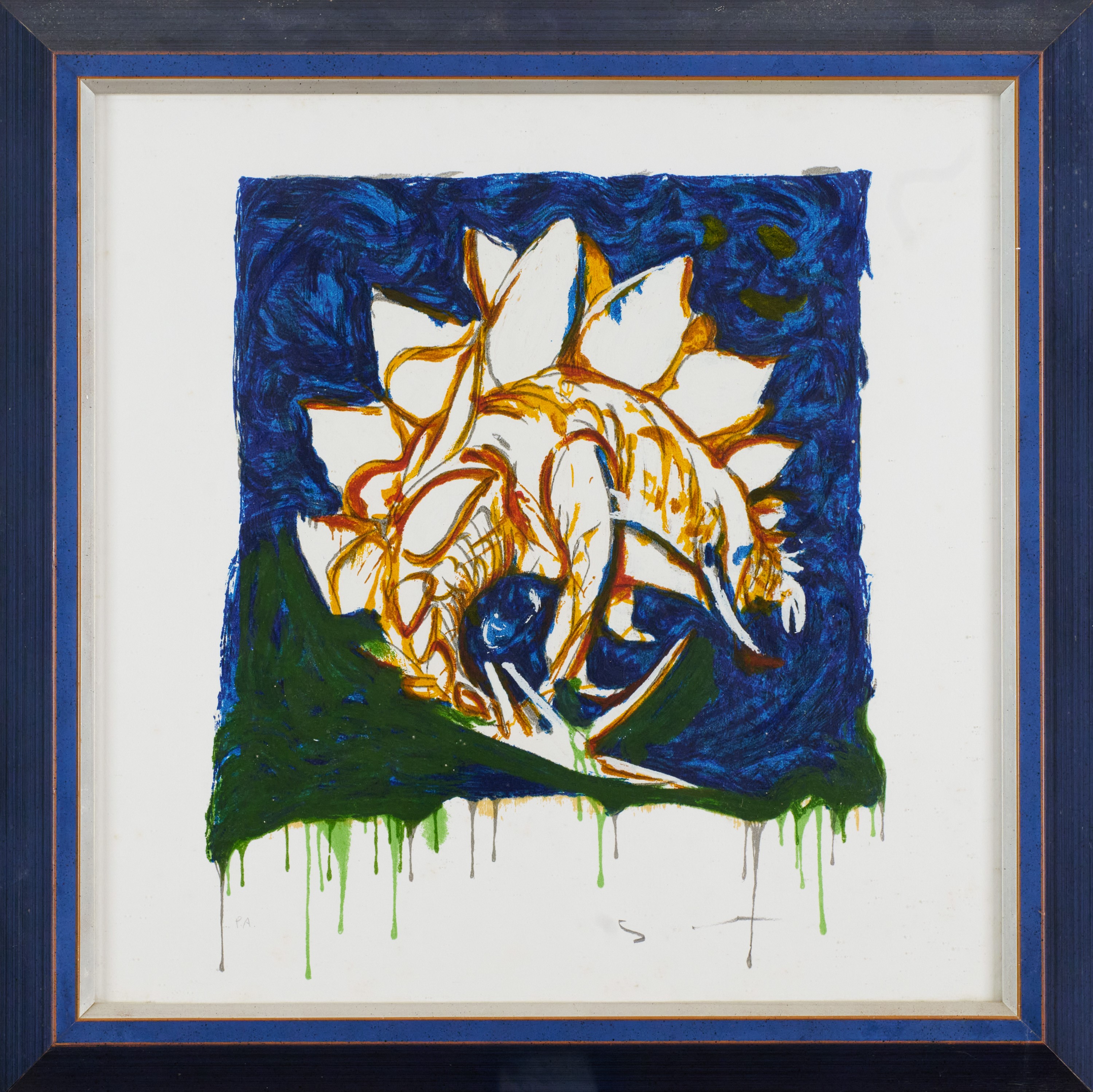 Mario Schifano - Estinti (serigrafia materica, 1996)