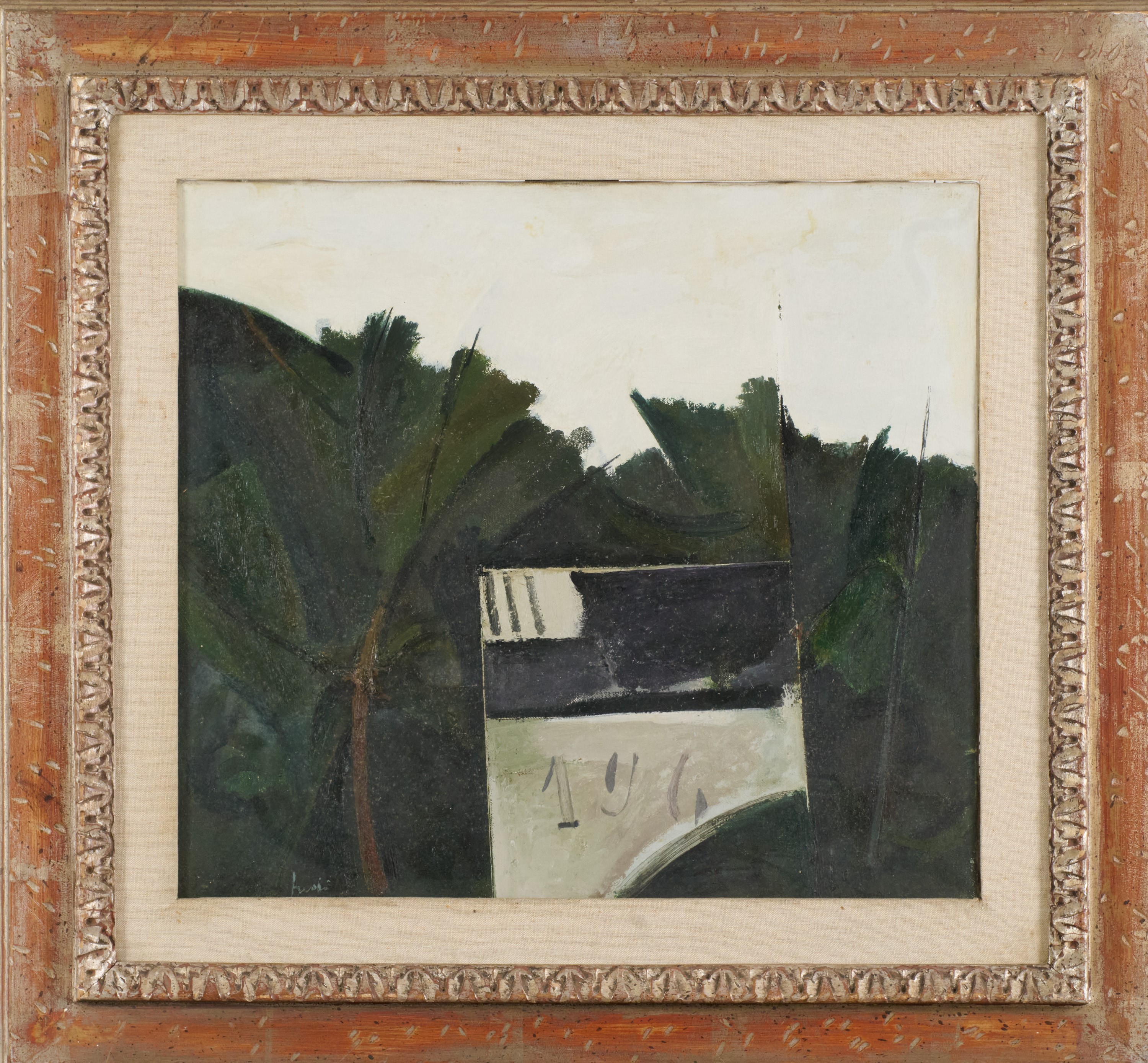 Alberto Manfredi - Paesaggio, olio su tela