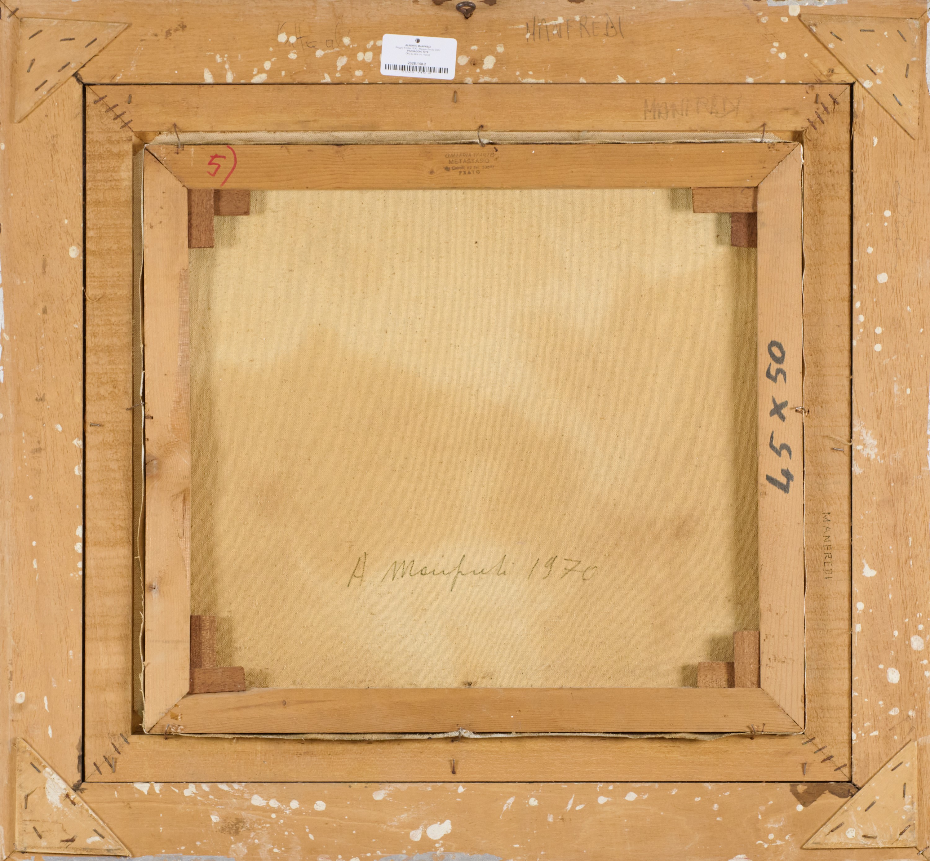 Alberto Manfredi - Paesaggio, olio su tela