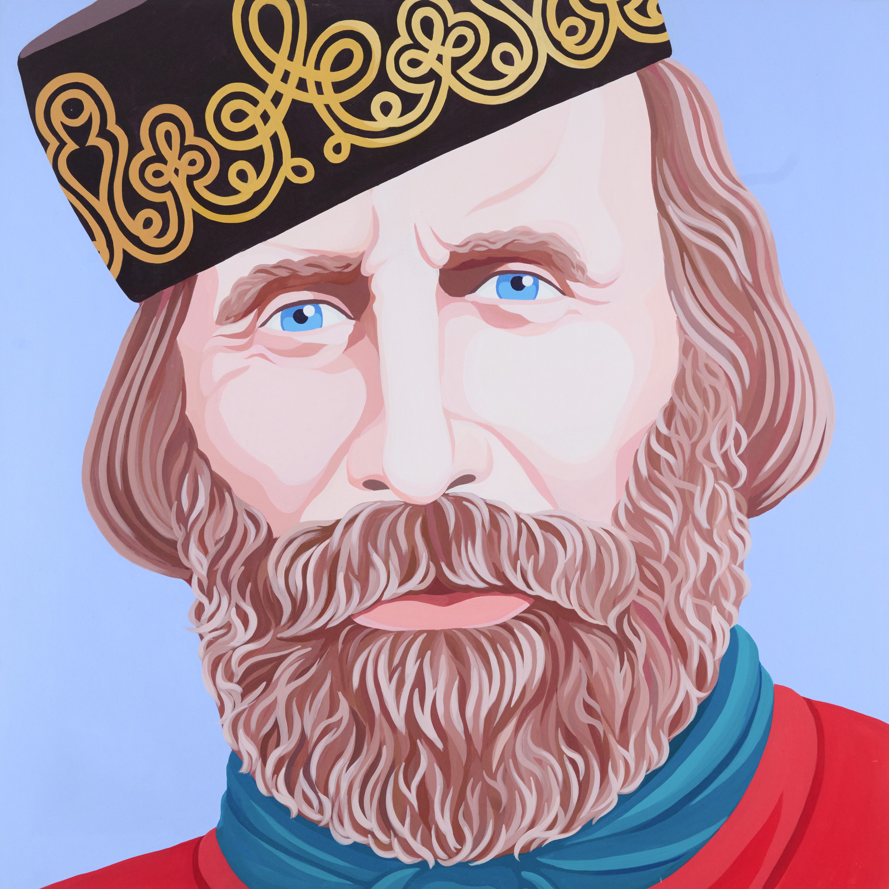 Giuseppe Veneziano - Giuseppe Garibaldi, acrilico su tela, 2010