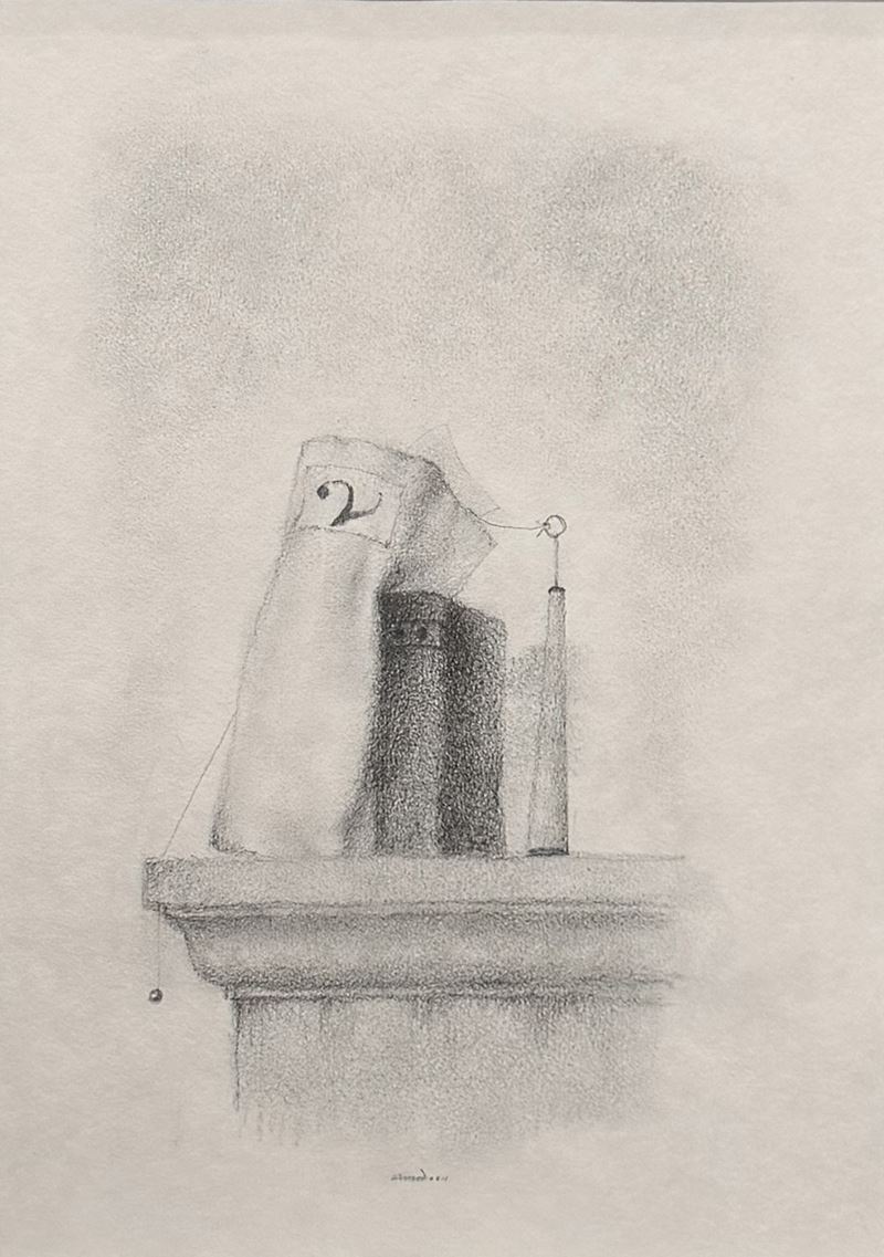 Armodio - Due, matita su cartoncino