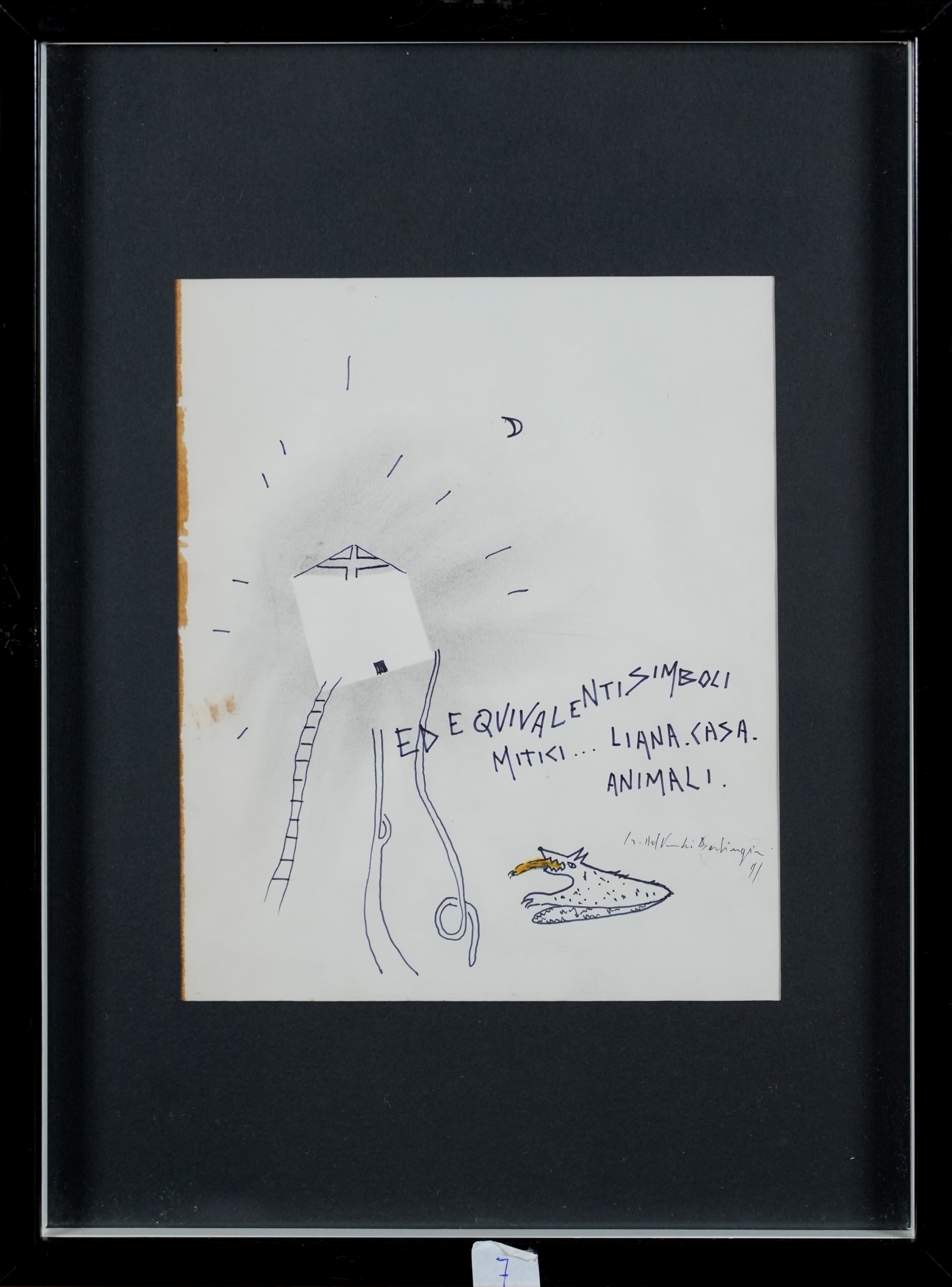 Crescenzo del Vecchio - Omaggio a Totò e altri simboli mitici (sei opere su carta)